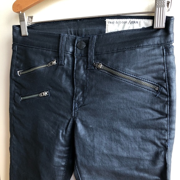 Rag & Bone Coates zipper moto Jeans - Picture 3 of 6